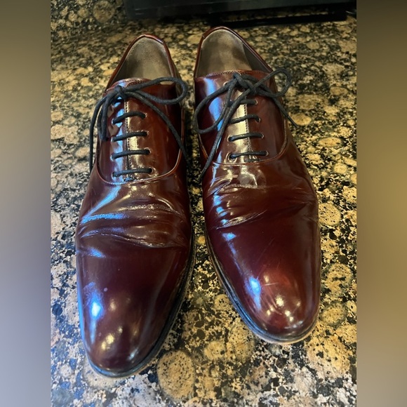 LODING men’s size 10, Oxford, Burgundy, Brown color, excellent condition - Picture 2 of 15